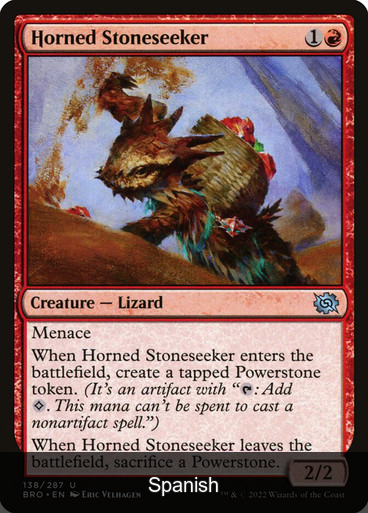 Horned Stoneseeker [Spanish]
