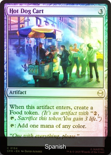 Hot Dog Cart Foil [Spanish]