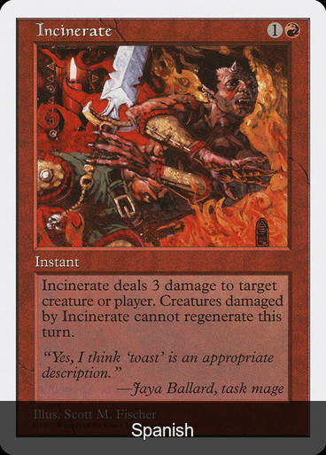 Incinerate [Spanish]