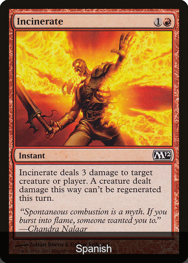 Incinerate [Spanish]