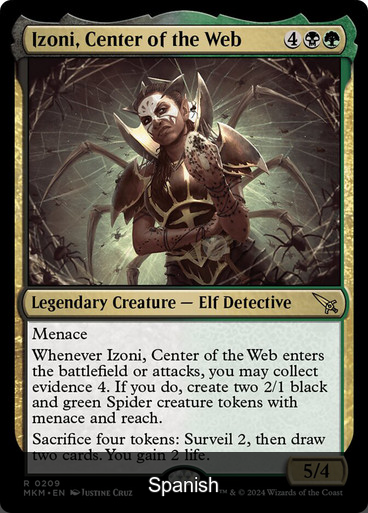Izoni, Center of the Web [Spanish]