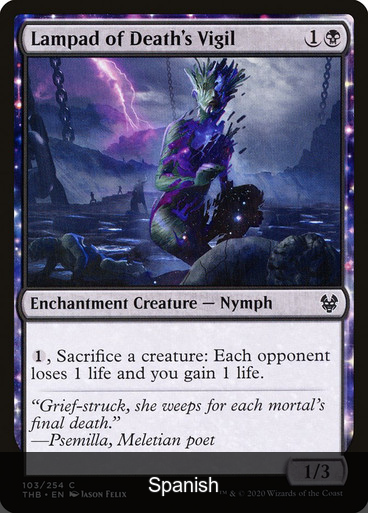 Lampad of Death's Vigil [Spanish]