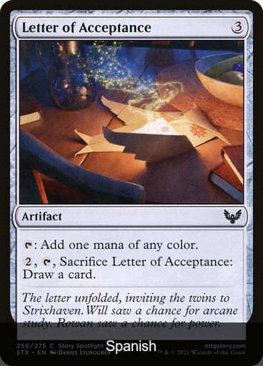 Letter of Acceptance [Spanish]