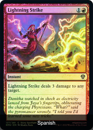 Lightning Strike Foil [Spanish]