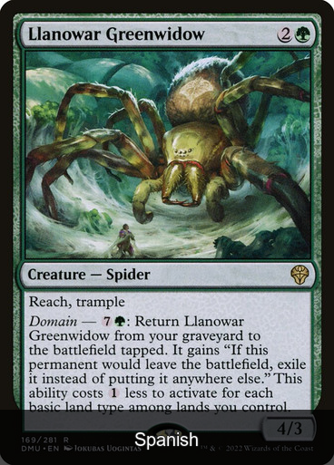 Llanowar Greenwidow [Spanish]