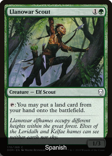 Llanowar Scout [Spanish]