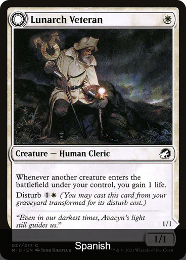 Lunarch Veteran // Luminous Phantom [Spanish]