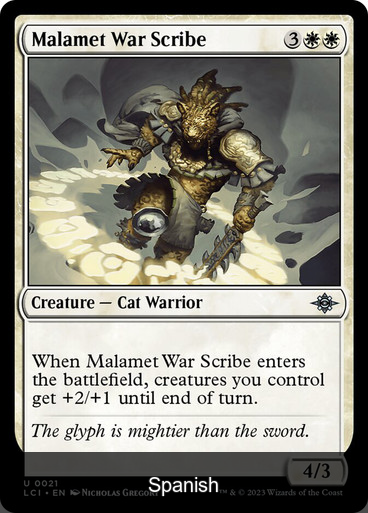 Malamet War Scribe [Spanish]