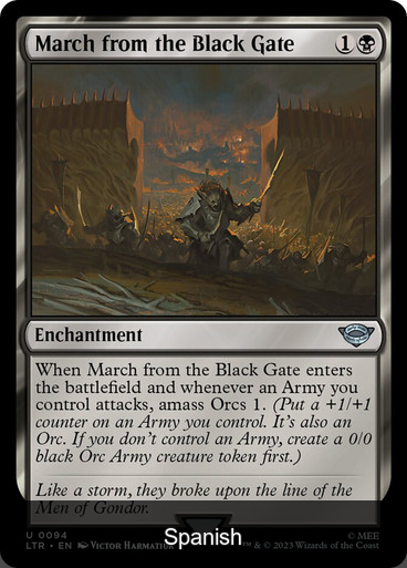 March from the Black Gate [Spanish]