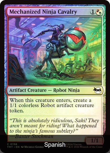Mechanized Ninja Cavalry Foil [Spanish]