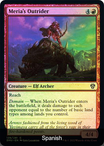 Meria's Outrider Foil [Spanish]