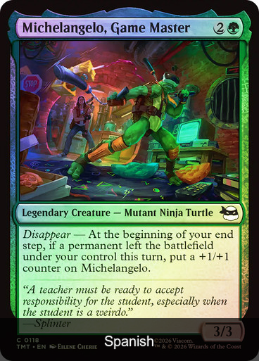 Michelangelo, Game Master Foil [Spanish]