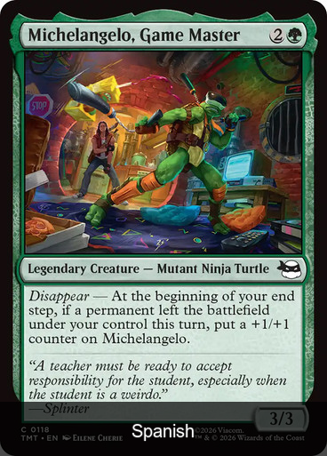 Michelangelo, Game Master [Spanish]