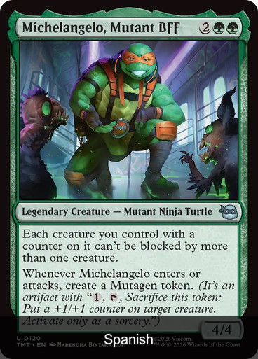 Michelangelo, Mutant BFF [Spanish]