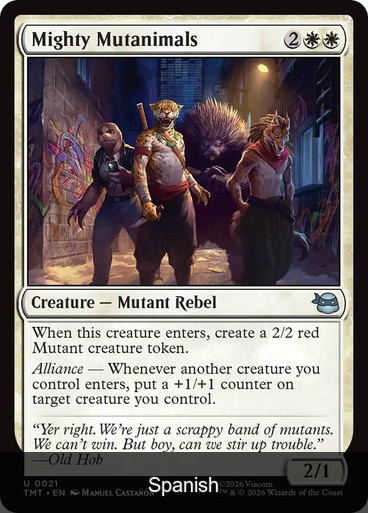 Mighty Mutanimals [Spanish]