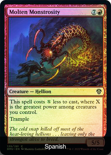 Molten Monstrosity Foil [Spanish]