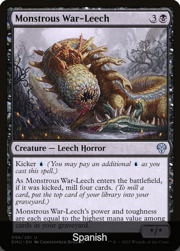 Monstrous War-Leech [Spanish]
