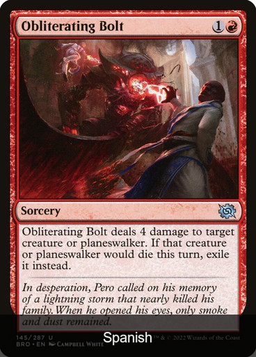 Obliterating Bolt [Spanish]