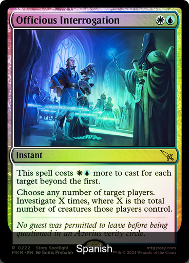 Officious Interrogation Foil [Spanish]