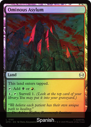 Ominous Asylum Foil [Spanish]