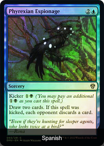 Phyrexian Espionage Foil [Spanish]