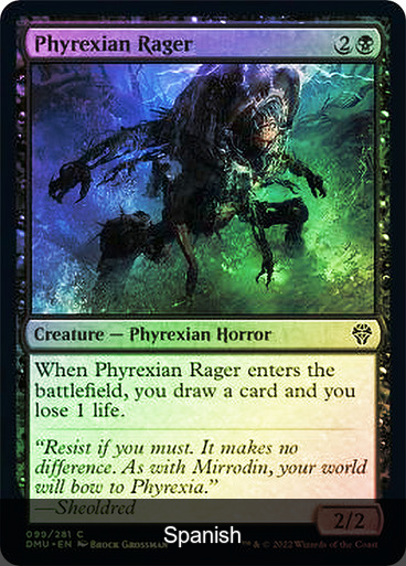 Phyrexian Rager Foil [Spanish]