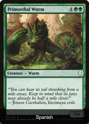 Primordial Wurm [Spanish]
