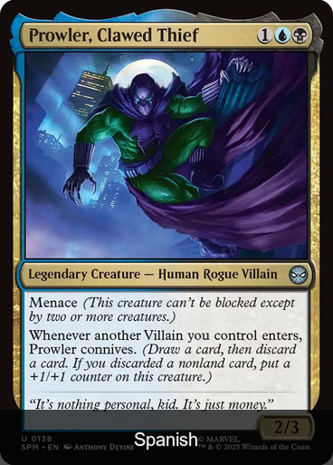 Prowler, Clawed Thief [Spanish]
