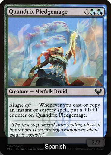Quandrix Pledgemage [Spanish]