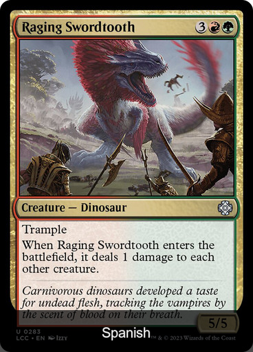 Raging Swordtooth [Spanish]