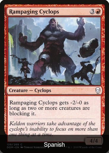 Rampaging Cyclops [Spanish]