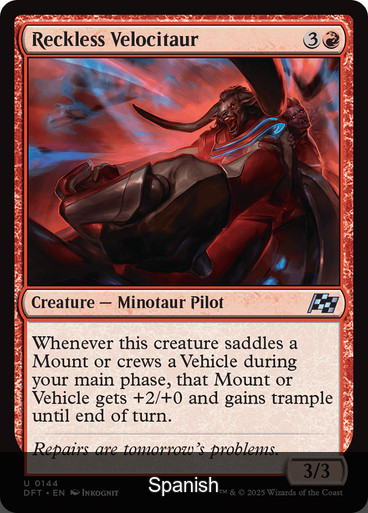 Reckless Velocitaur [Spanish]