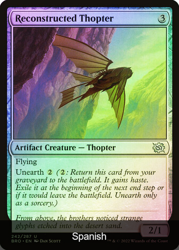 Reconstructed Thopter Foil [Spanish]