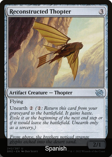 Reconstructed Thopter [Spanish]