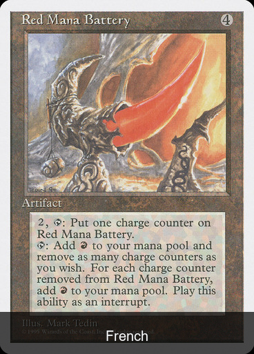 Red Mana Battery [French]