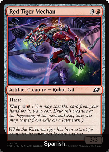 Red Tiger Mechan [Spanish]