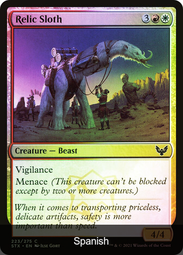 Relic Sloth Foil [Spanish]