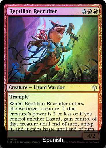 Reptilian Recruiter Foil [Spanish]