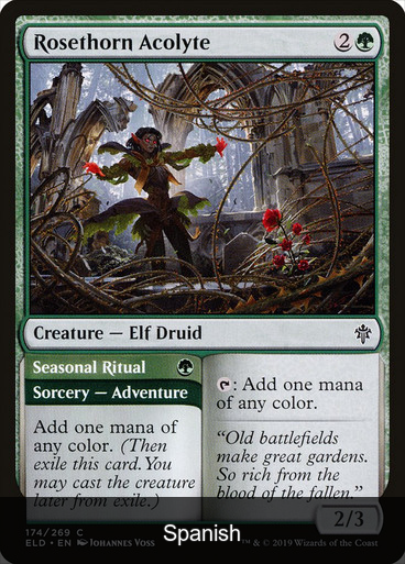 Rosethorn Acolyte // Seasonal Ritual [Spanish]