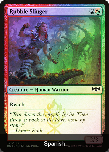 Rubble Slinger Foil [Spanish]