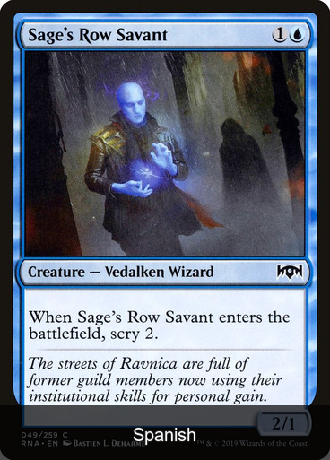 Sage's Row Savant [Spanish]