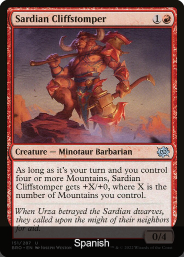 Sardian Cliffstomper [Spanish]