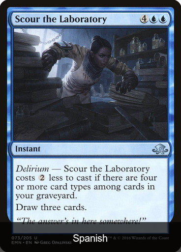 Scour the Laboratory [Spanish]