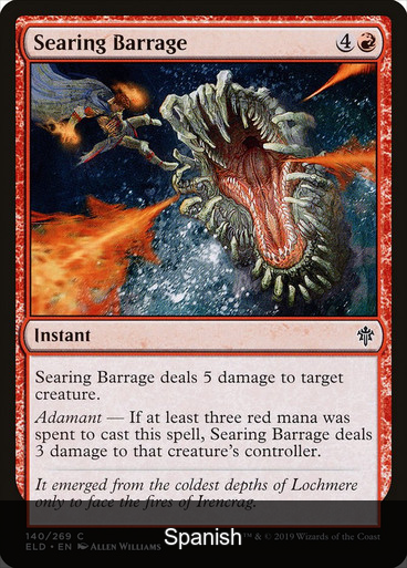 Searing Barrage [Spanish]