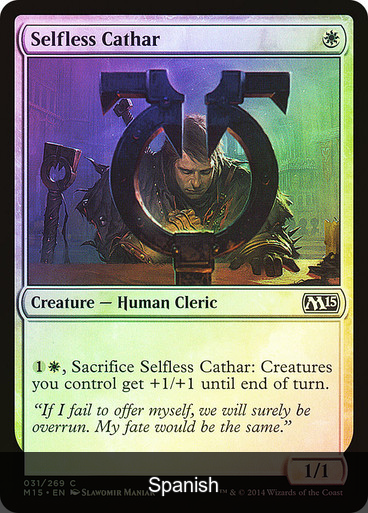 Selfless Cathar Foil [Spanish]