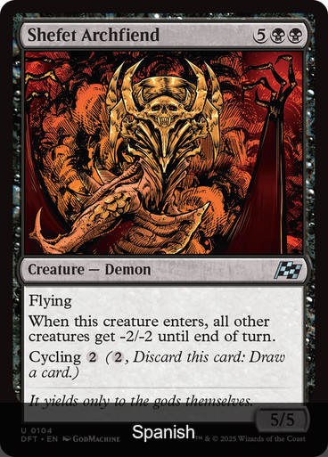 Shefet Archfiend [Spanish]