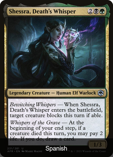 Shessra, Death's Whisper [Spanish]