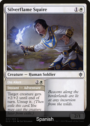 Silverflame Squire // On Alert [Spanish]