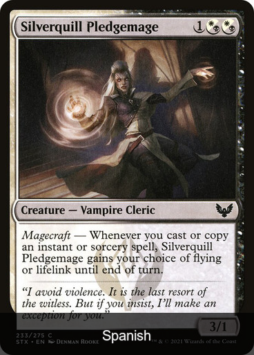 Silverquill Pledgemage [Spanish]
