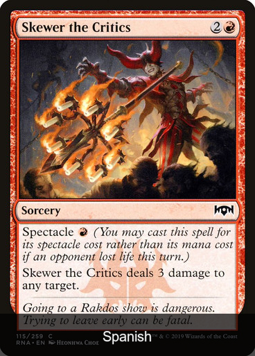 Skewer the Critics [Spanish]